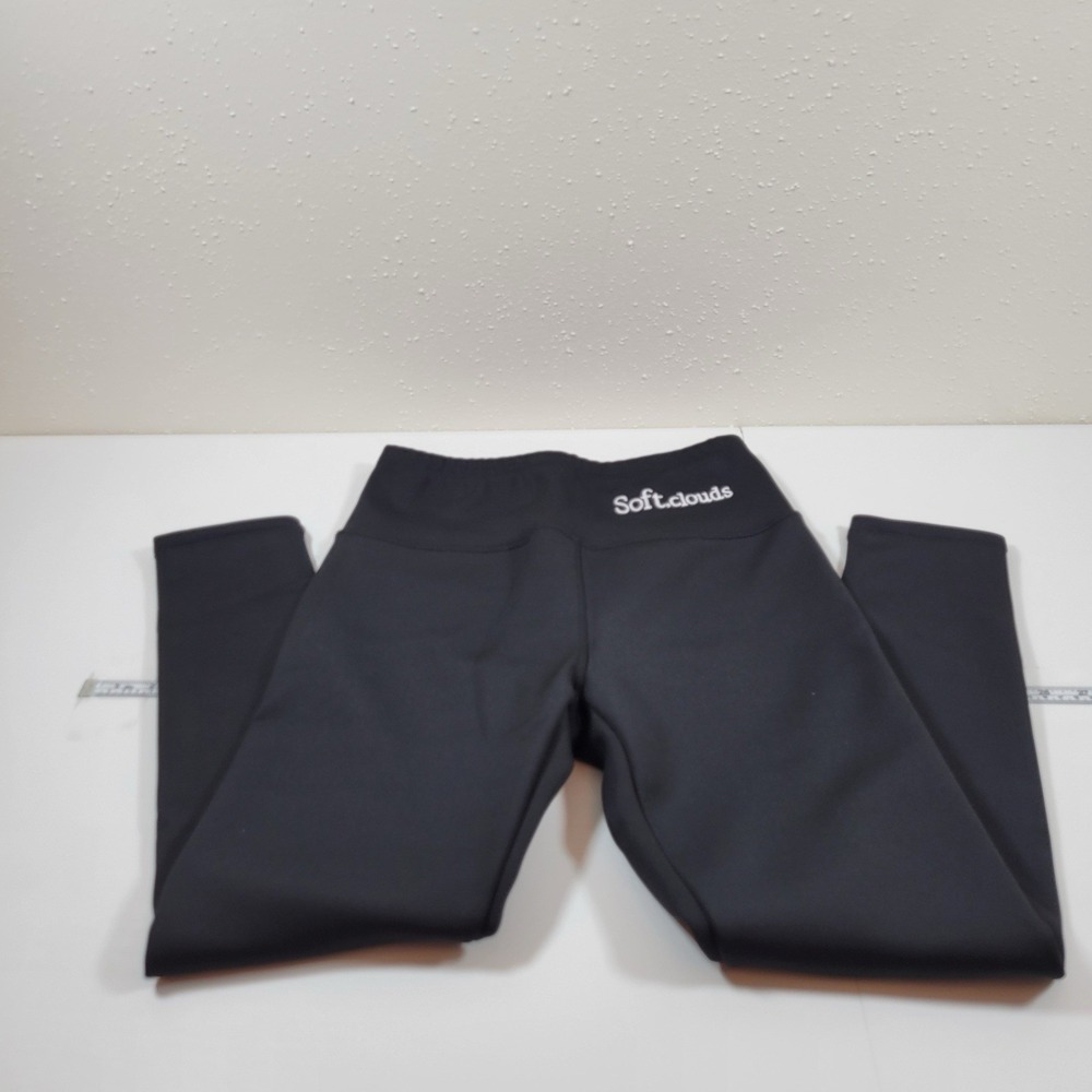 Soft.clouds Women's Running Pants Fleece Lined Size Small Black